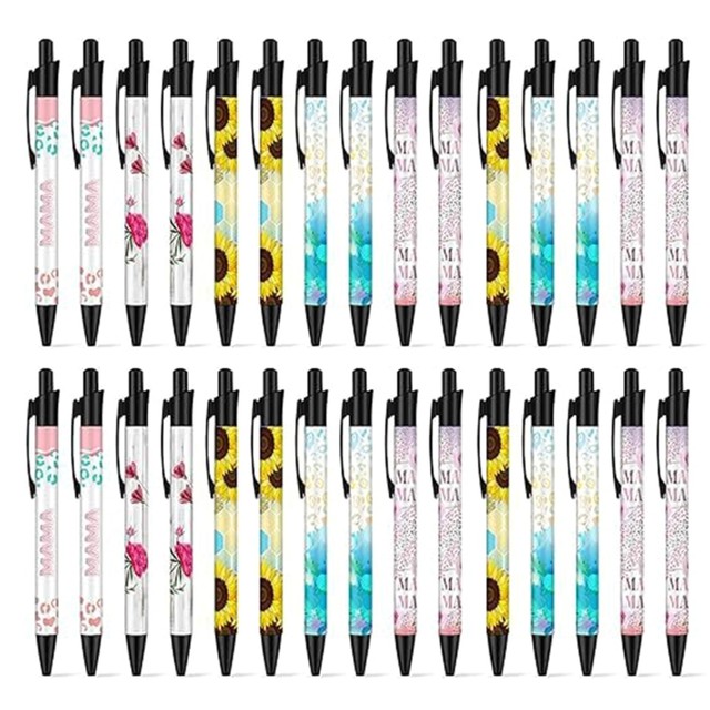 Refillable SUBLIMATION Pen, Silver Ball Point Pen Blanks