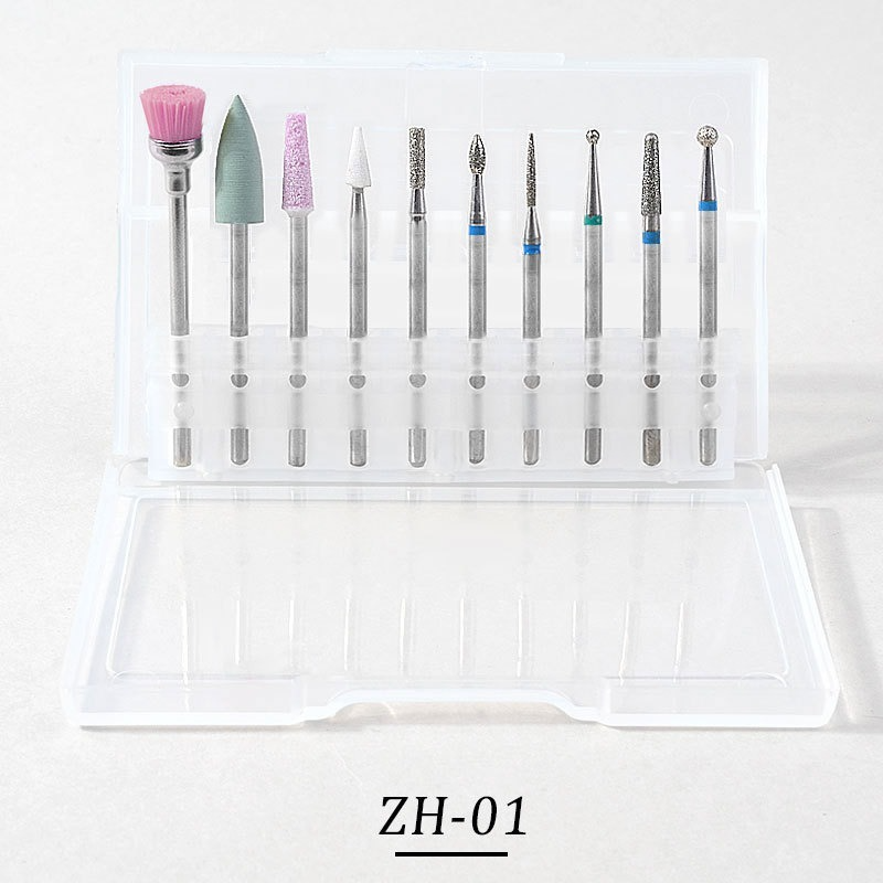 Best of 10Pcs Quality Diamond Milling Cutters For Manicure Electric Clean Foot Cuticle Nail Machine Nail Polishing Tool Reviews & Tips - Image 2