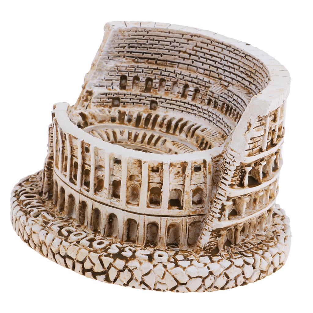 Roman Colosseum Resin Figurine Souvenir Decorative Object 6.8 x 3.6 x 3