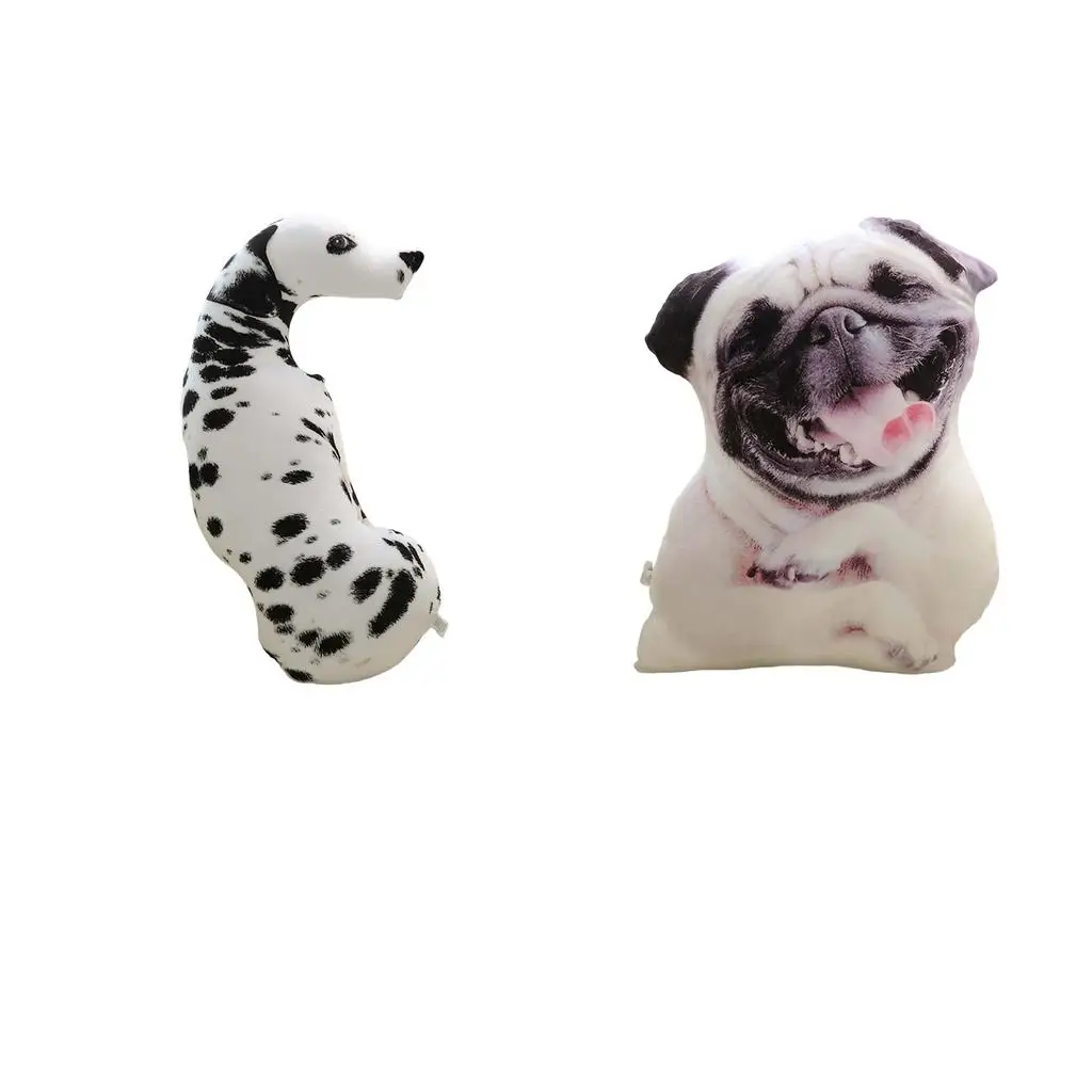 2pcs Dog Throw pillow Pillow for Christmas Gift Sofa Decoration Prop Toy