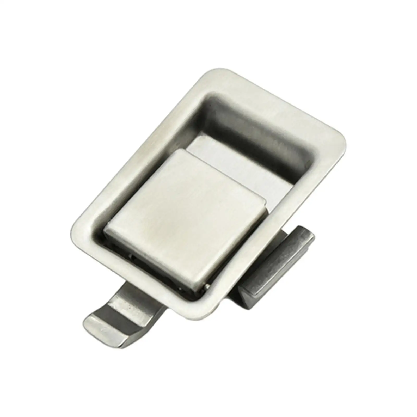 Stainless Steel Panel Lock Hardware Pull Simple Lock Gate latches