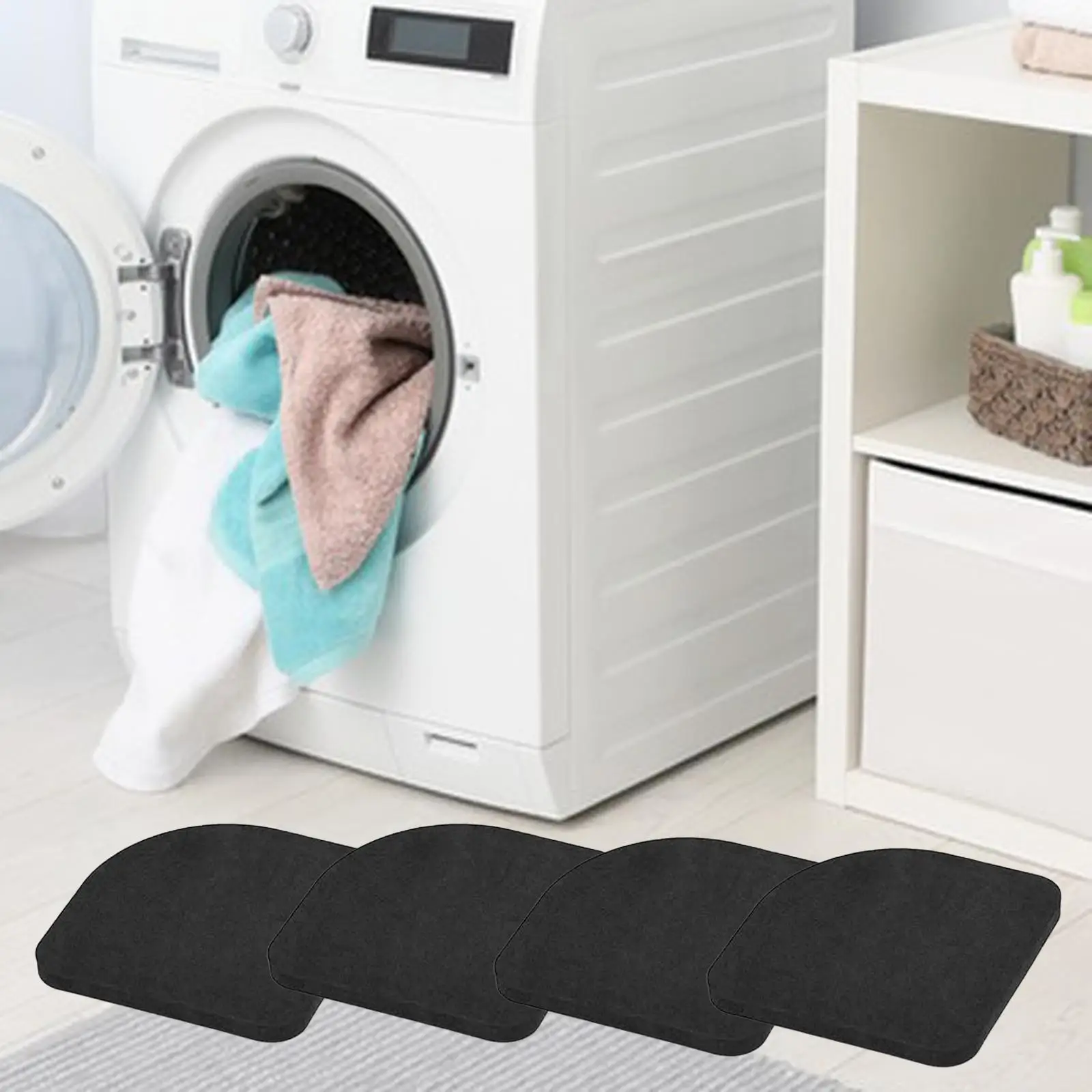 4Pcs Washing Machine Feet Pad EVA Universal Non-Slip Stand Anti Vibration Pads Dryer Pedestals for Refrigerator Furniture Fridge