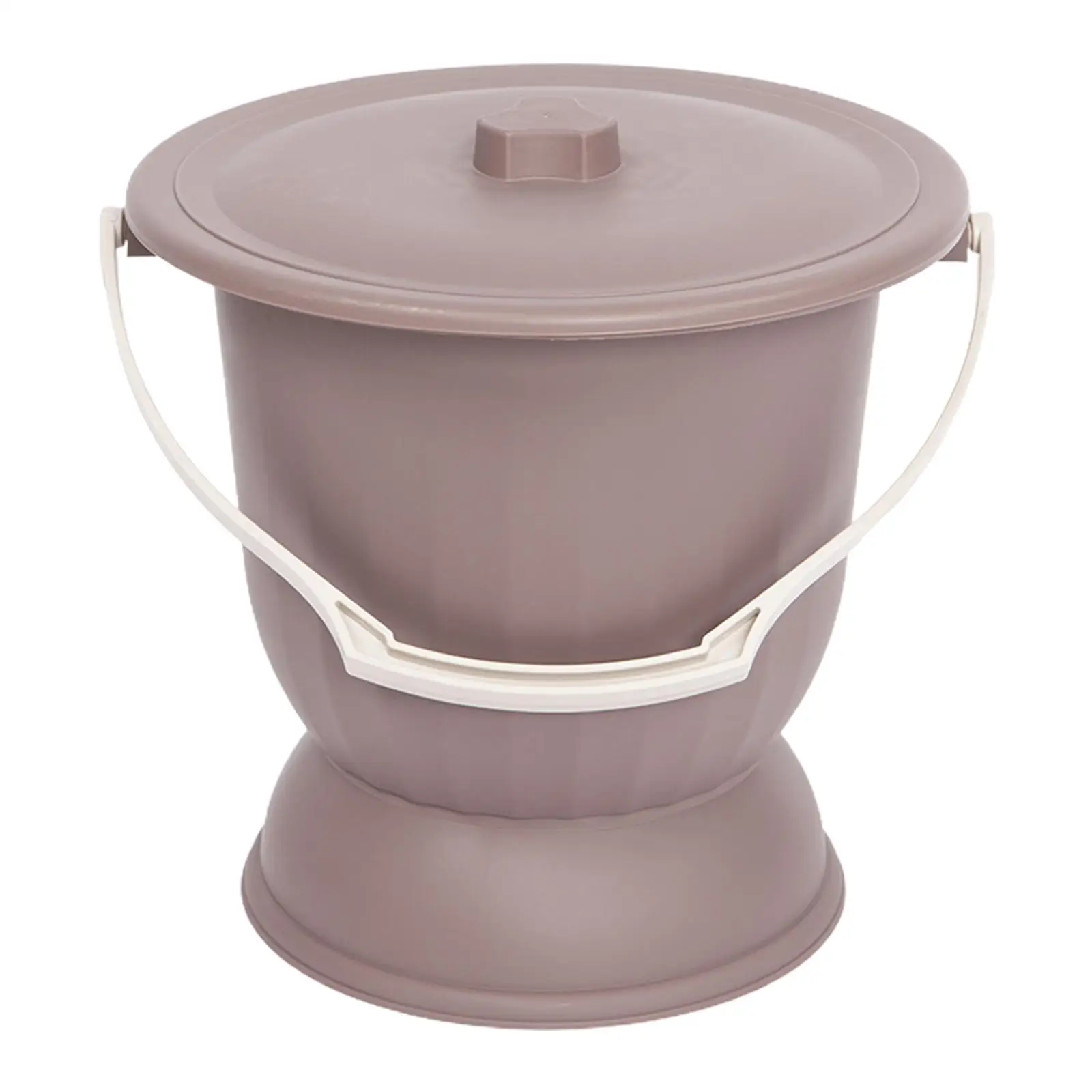 Handheld Spittoon with Lid and Handle Pot Urine Bucket Bottle Bedpan for Elder Woman Children Kids Adults