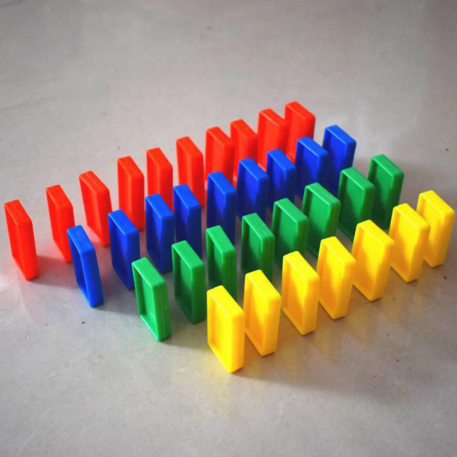 100Pcs Dominoes Train Blocks Set Game Building for Birthday Gifts