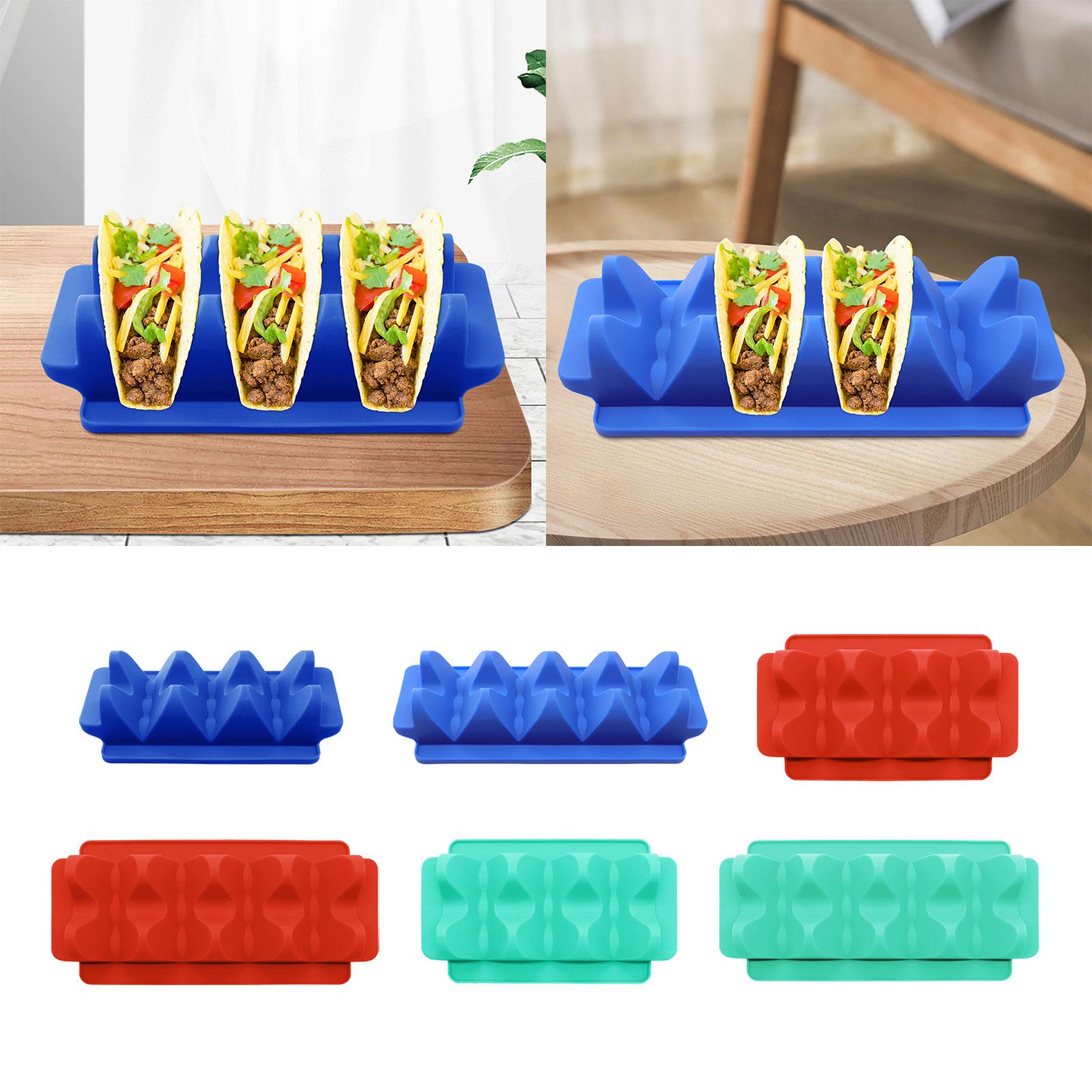 Taco Stand Rack Tray Taco Display Rack Mexican Restaurant Roll Food Rack Burritos Tray Taco Shell Holder for Home Cafe Kitchen