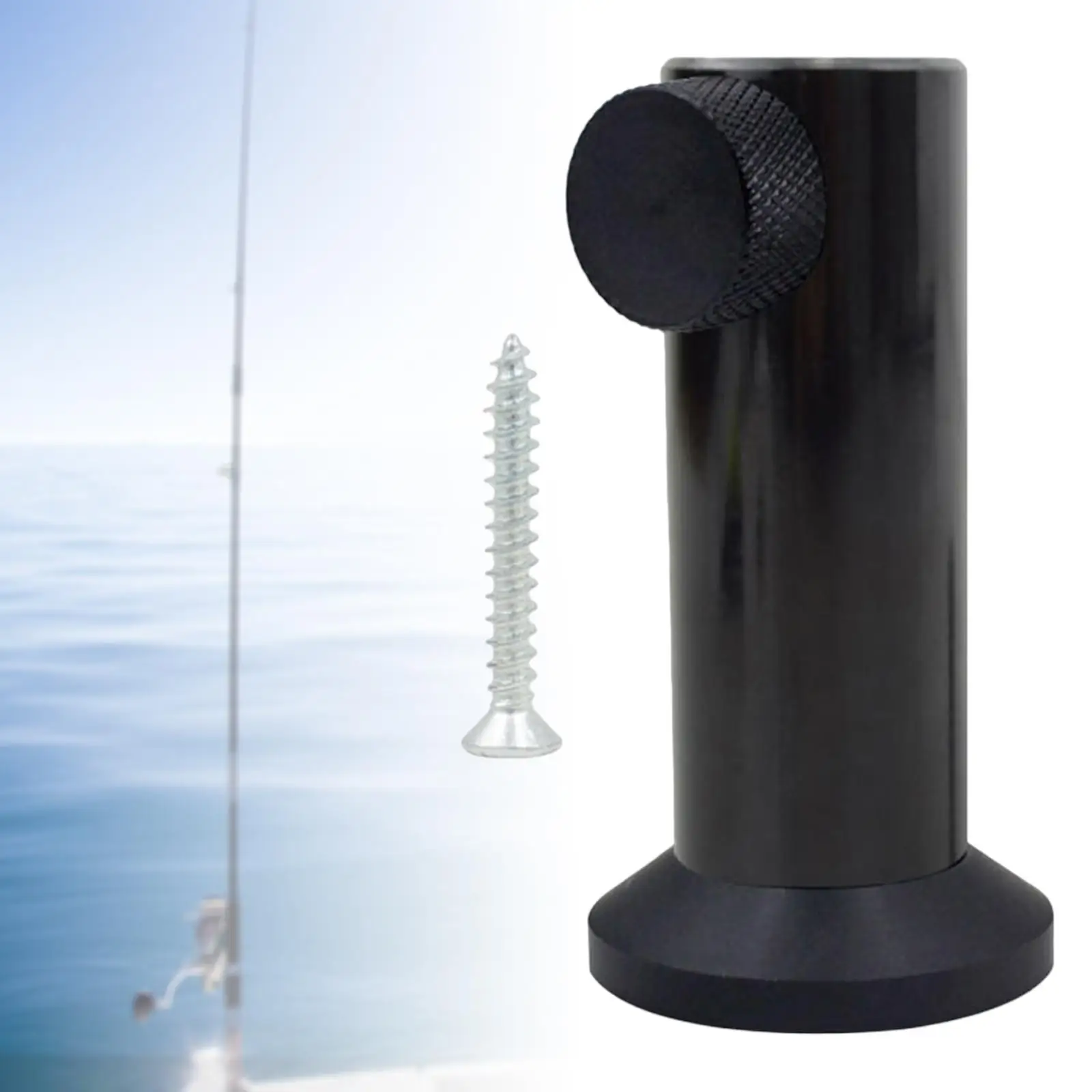 Universal Fishing Rod Holder Mount Pole Stand Rack Aluminum Alloy for Rails