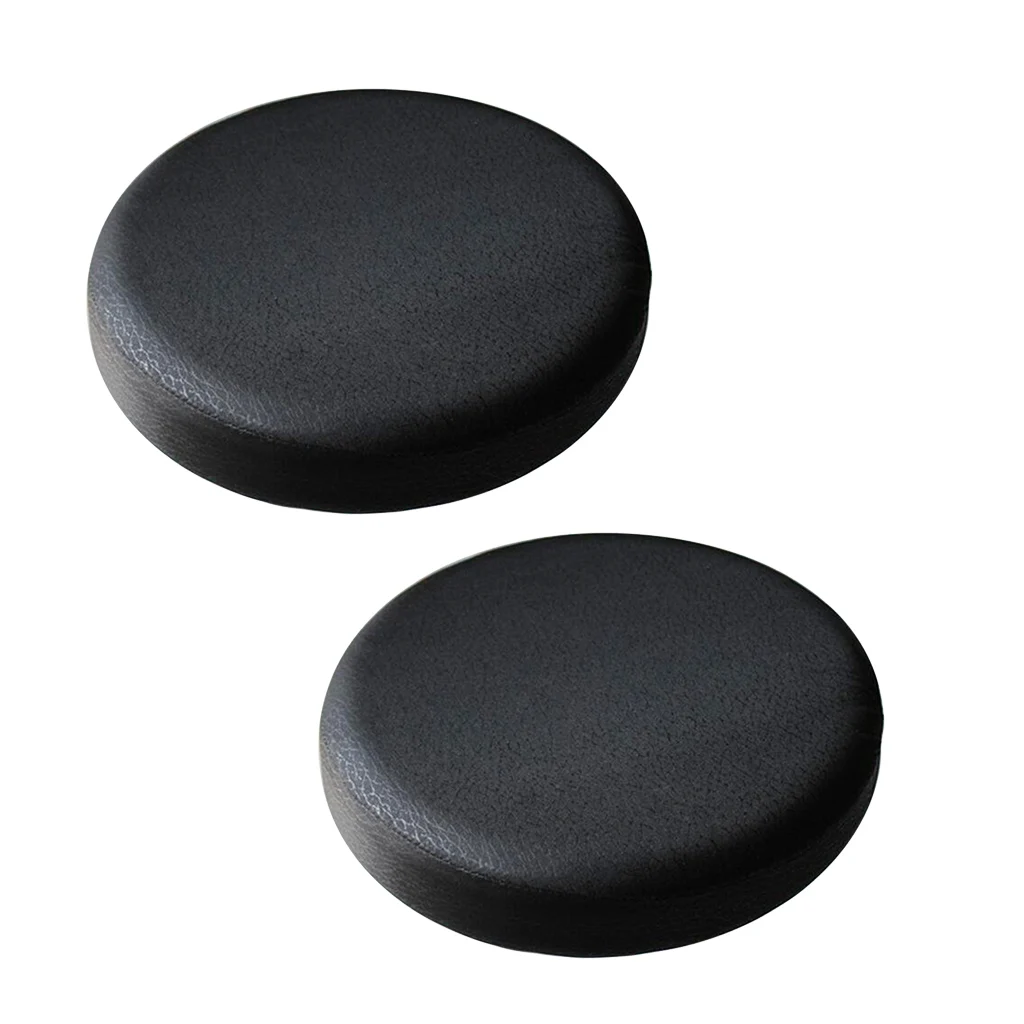 2Pcs 35x10cm Removable Bar Stool Replacement Cover Round Seat Salon Sleeve