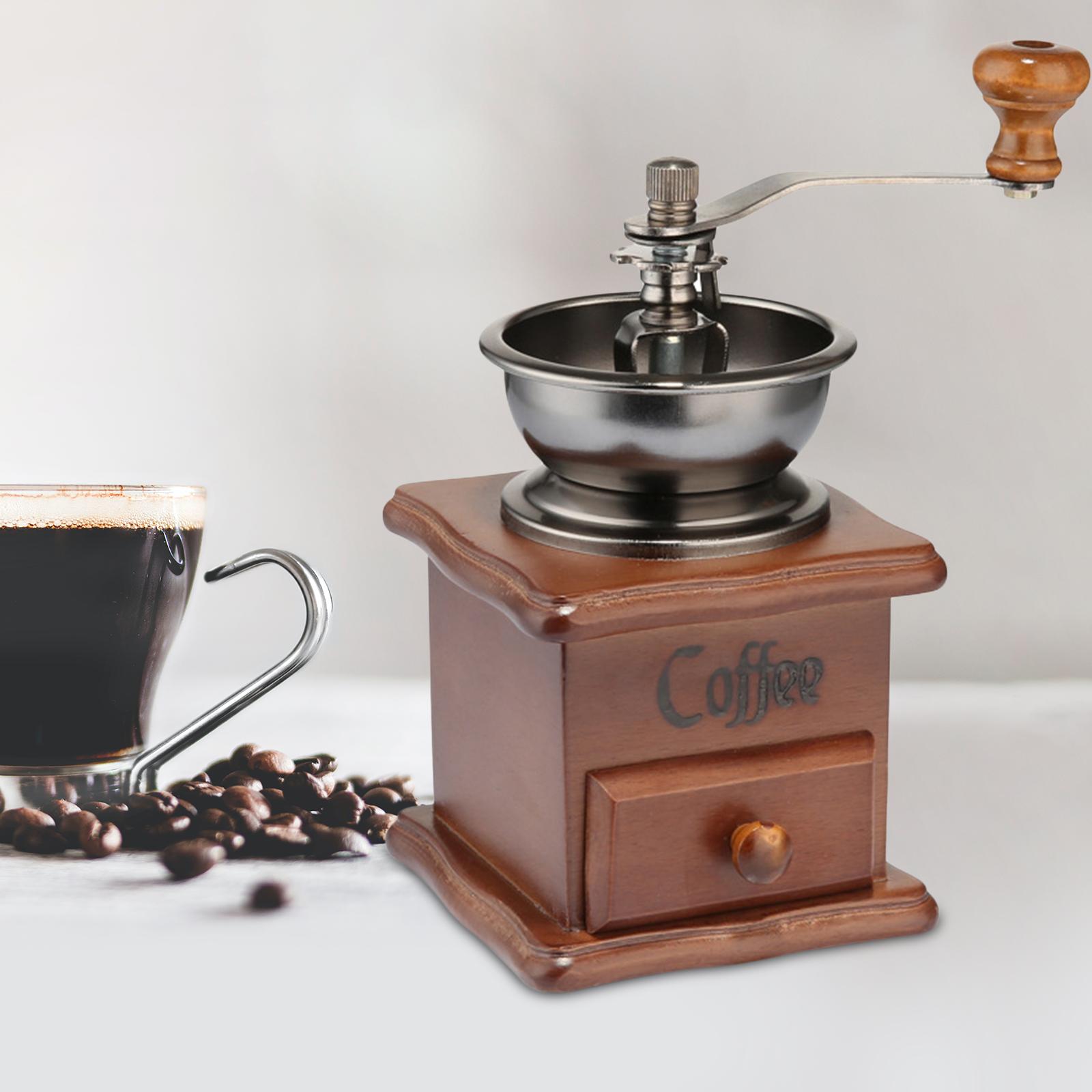 Wooden Hand Grinder coffee Grinder Roller Grain Mill Hand Crank Wooden Hand Grinder coffee Grinder Roller Grain Mill Hand Crank