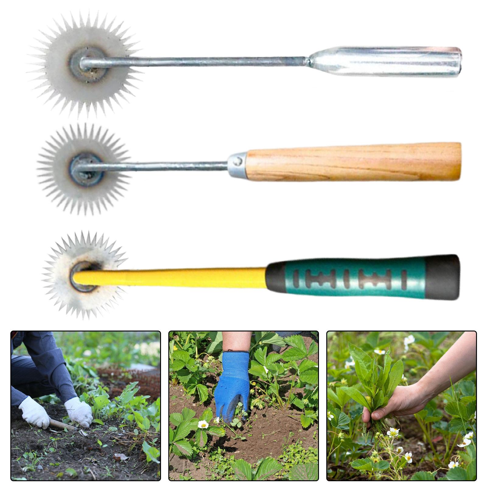 Hand Weeder with Handle Digging 360° Garden Weeder Tool Hand Weeding Removal for Courtyard Planting Yard Bonsai Garden