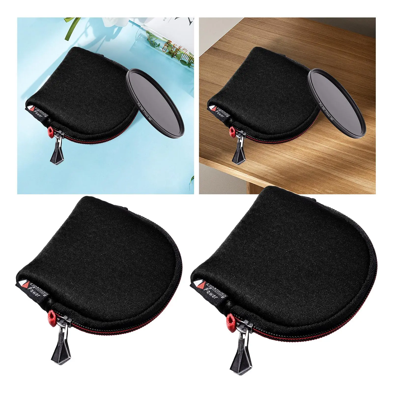 Filter Holder Photography Accessories Professional Waterproof Outside Filter Carrying Case Camera Filter Pouch Lens Filter Bag