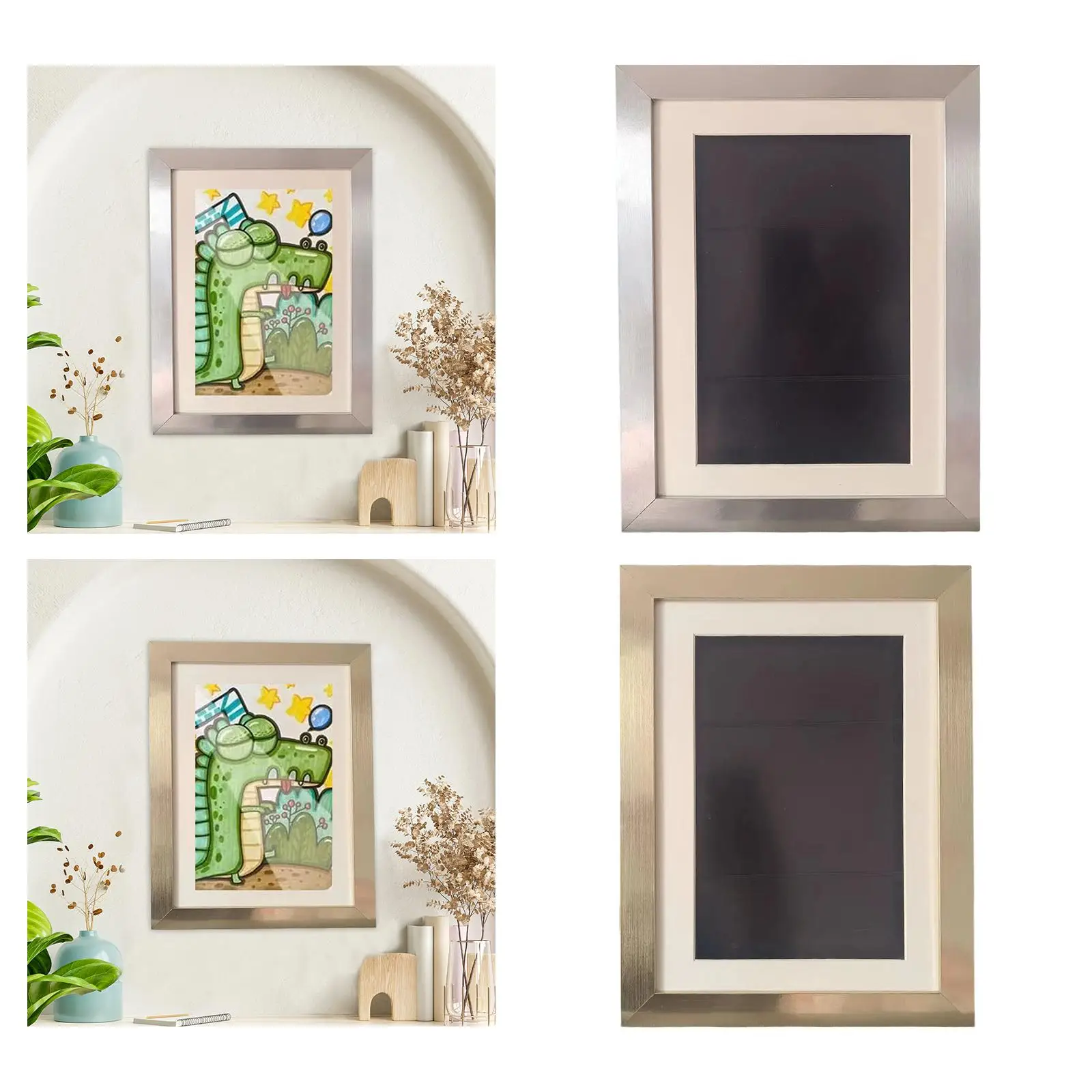 Kids Art Frame with Storage Picture Frame Kids Art Project Display Frame