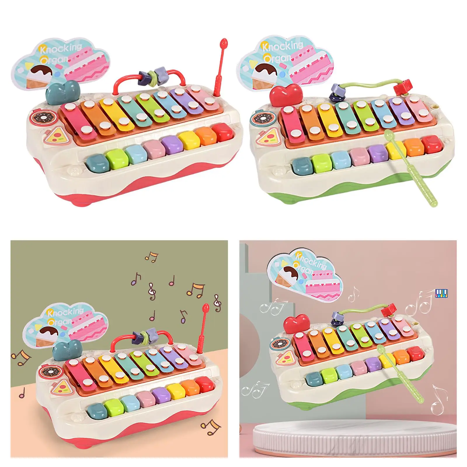 Musical Toy Kids Play Xylophone Hammering Pounding Toys for Kids 3+ Birthday Gift