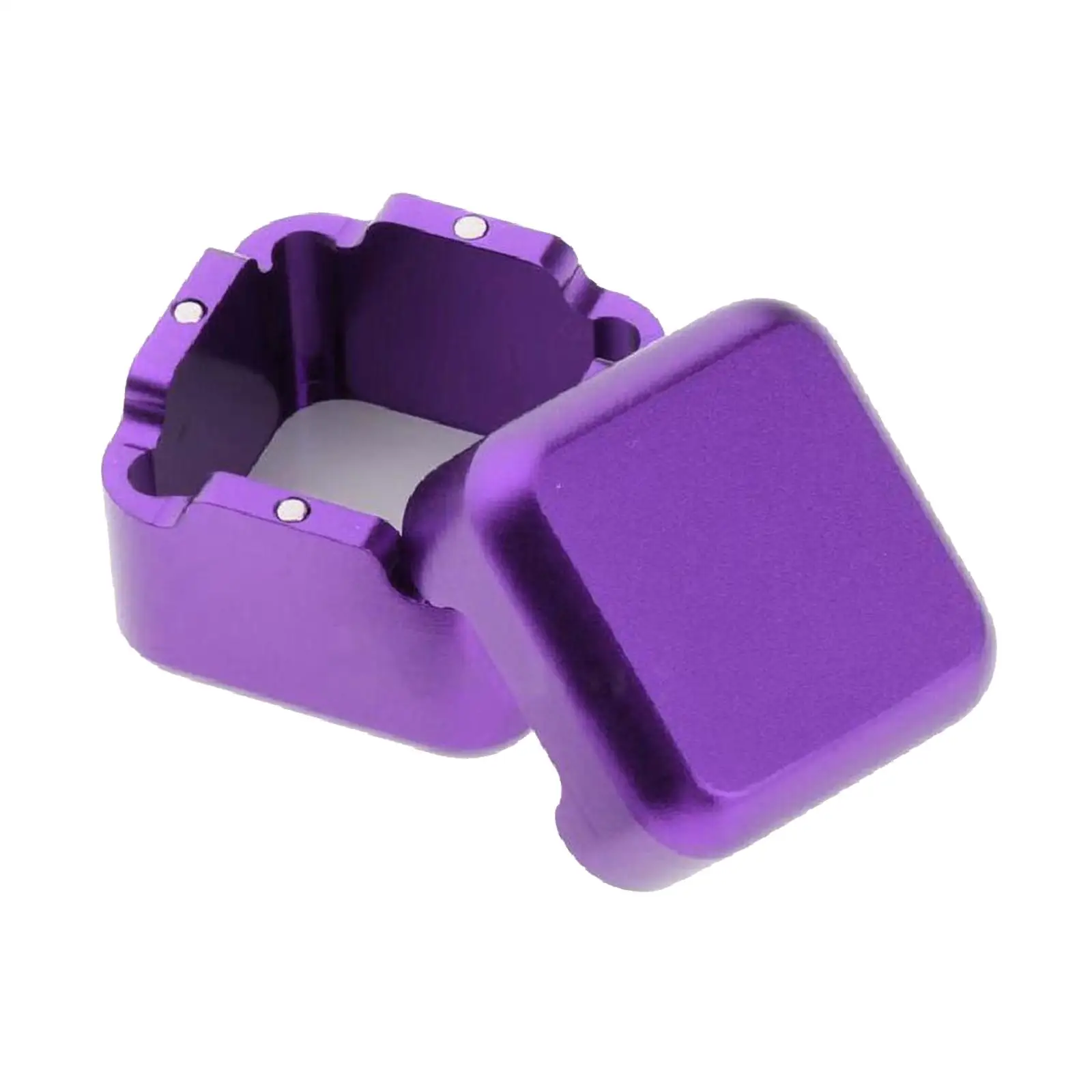 Billiard Pool Chalk Cup Holders Square for Pocket Chalkers Billiards Players Violet