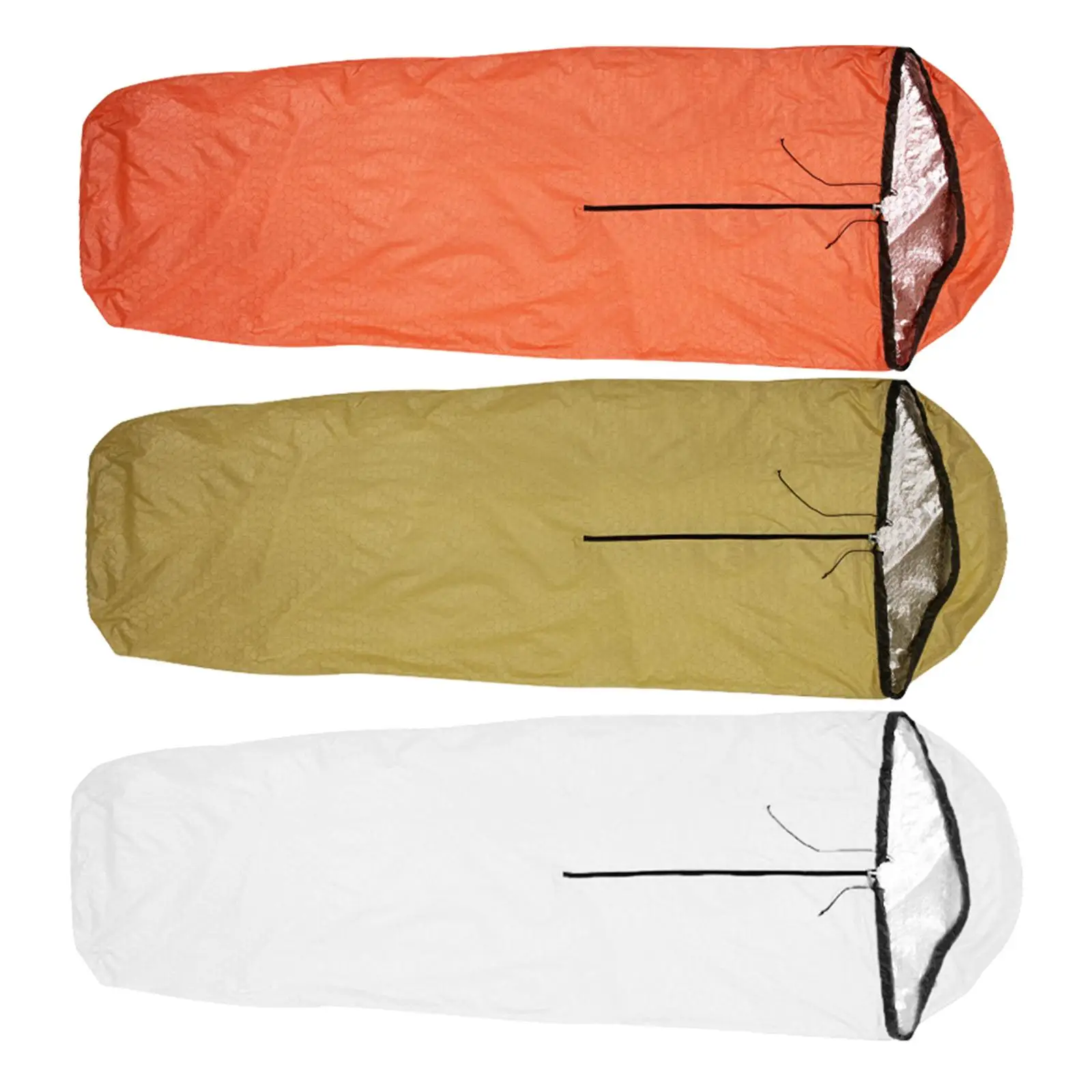 Emergency Sleeping Bag Reusable Multi Purpose Lightweight Survival Bag for Outdoor Survival Hiking Hurricanes Sleeping Adults