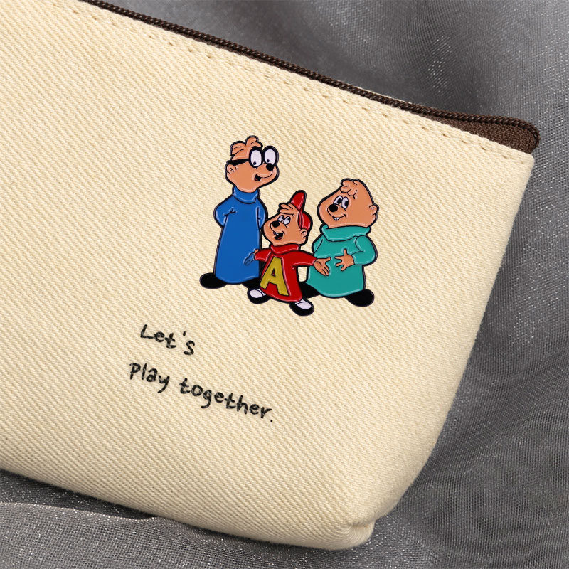 Klassische Cartoon Alvins X Die Chipmunkss Emaille Pin Rucksack Pins Abzeichen Brosche Schmuck Geschenke – Detail 3