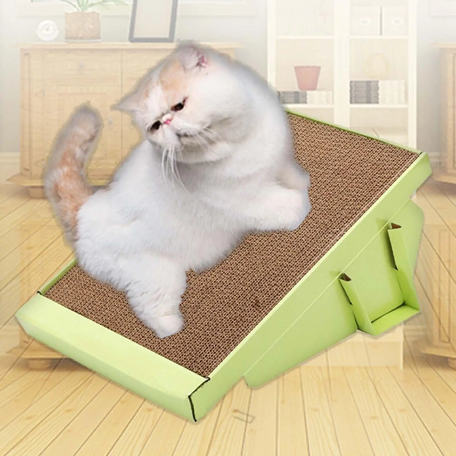 Cat Scratcher Slide Bed, Cat Scratching Board Corrugated Paper Durable Scratching Pad Furniture Protector
