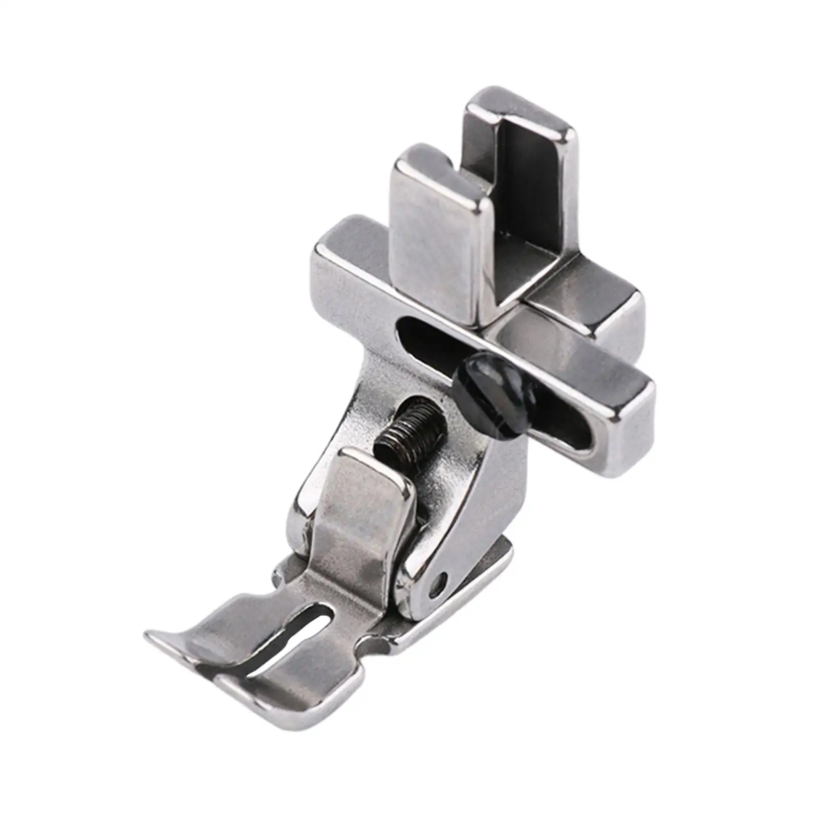 Presser Foot 4 in 1 Folding Position Adjustable Edge Guide Foot Hem Foot Parts for Flat Car Stitching Overlock DIY Crafts Fabric