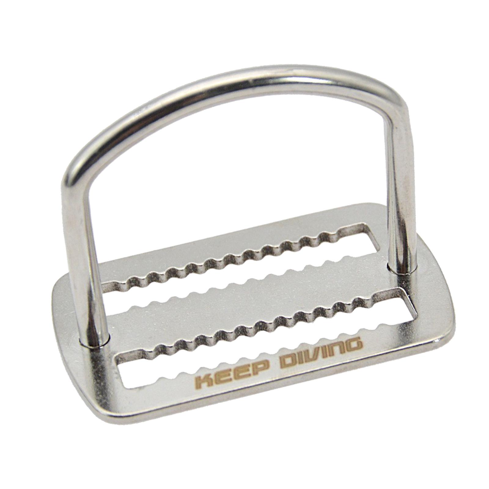 316 Stainless Steel Diving Weight Belt Slide Buckle Harness Belt Retainer