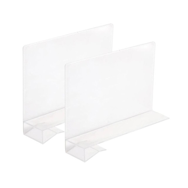 Clear Acrylic PVC Plastic Shelf Dividers For Kitchen Cabinets