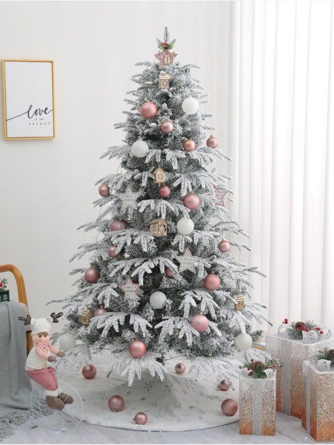 Árvore de Natal Rosa Decorativa de Natal Nórdica Árvore Ornamentos de  Proteção Artificial Simulação Vermelha Para Enfeites de Decoração de  Interiores Criatividade Luxo-A1 2,4m The New : : Casa