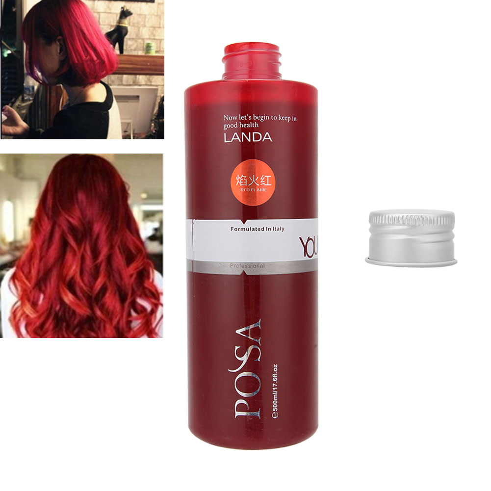 Best of 500ml Red Hair Dye Cream Natural Easy Coloring Long-Lasing Semi Permanent Hair Color Cream Best Styling Hairdressing Tool (Red) Reviews & Tips