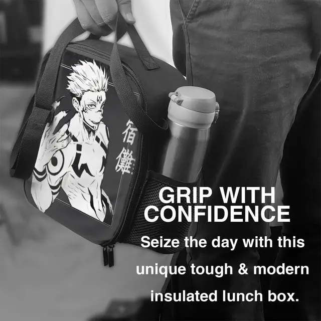 Custom Jujutsu Kaisen Anime Lunch Bag Men Women Cooler Warm Insulated Lunch  Box for Kids School Children