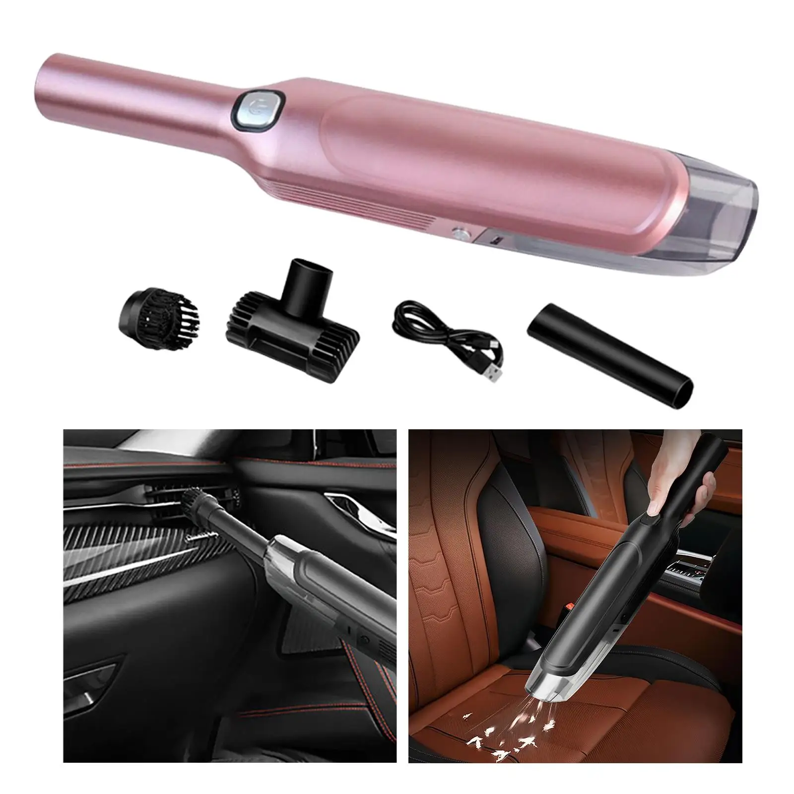 Portable Car Vacuum Cleaner 50000R/Min USB Rechargeable Crevices Fast Charge