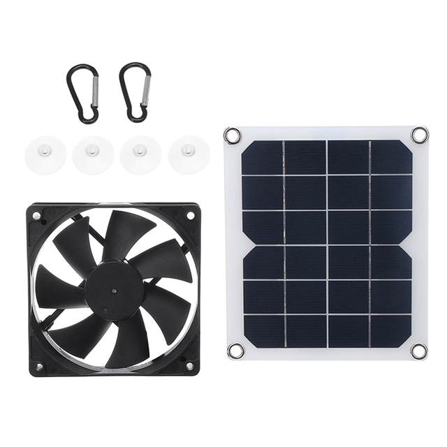 Kleine Solar Power Panel Auspuff Fan Tragbare Leichte 6V für Garage RV