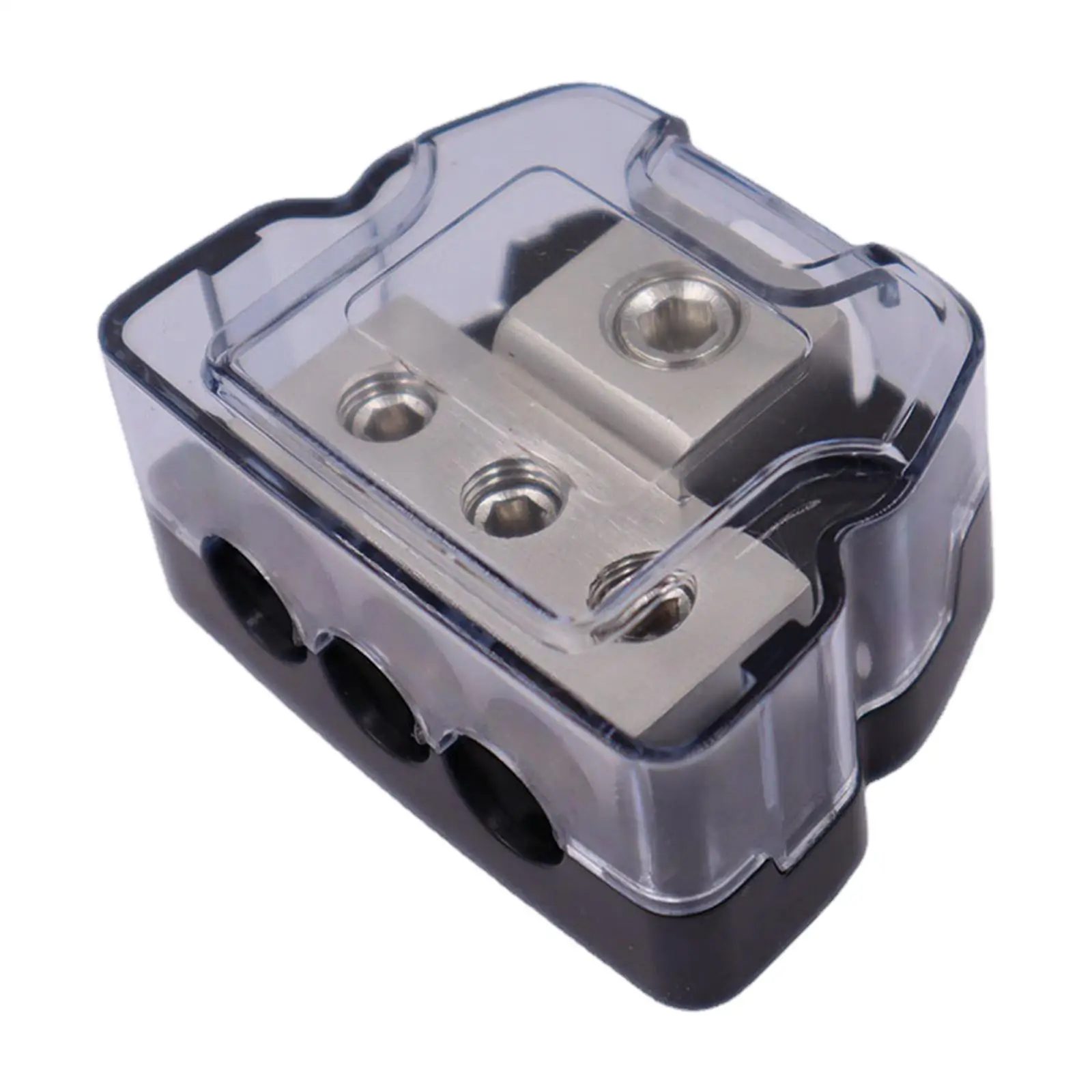 Power Distribution Block, 3 Way 1x 0 Gauge AWG in, 3x 4 Gauge AWG Out Fits for Boat Vehicles