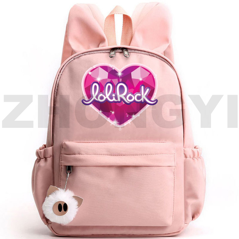 mulheres anime casual kawaii lolirockstar cartoon bookbag