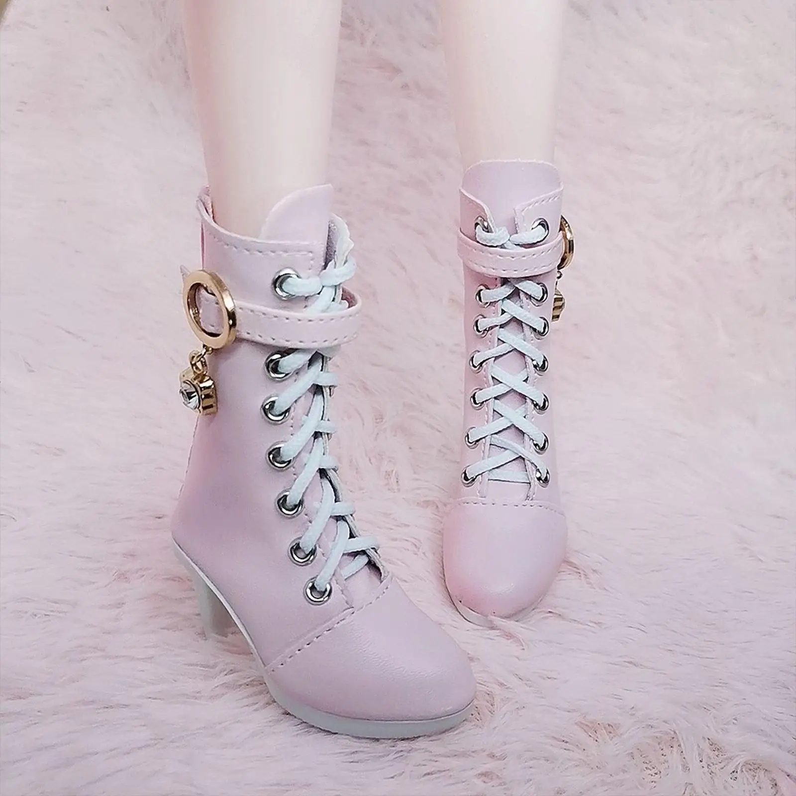 Dolls High Heels Boots Fashion Costume Accessories Doll Boots Miniature Boots Shoes for 1/3 Figures Dolls Part Accessory