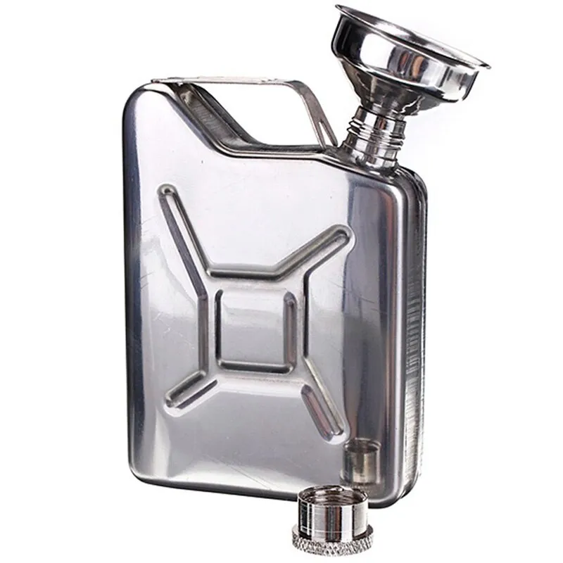 Description Picture 3 of item5Oz Hip Flask with Funnel Portable Whisky Wine Pot Creative Stainless Steel Flagon for Liquor Personalized Men Gift