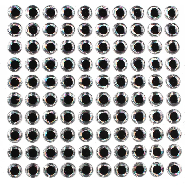 ICERIO 50PCS Holographic 3D 4D Epoxy Fish Eyes for Fly Tying Streamers Fishing  Lures Wood Plastic Lure Making