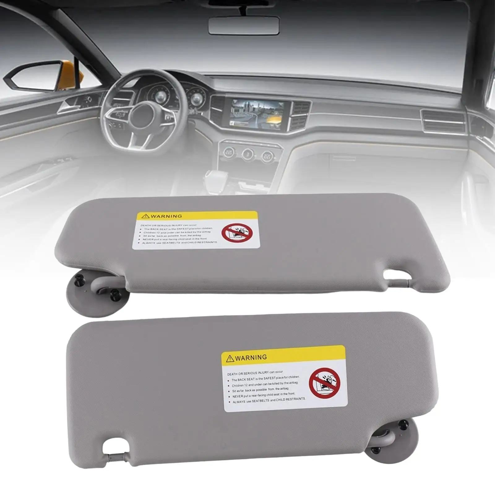 2 Pieces Windshield Sun Visor Front Left Right for Chevrolet Sonic Aveo