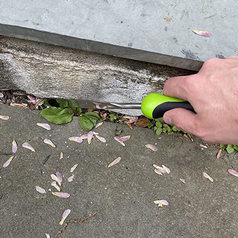 ECENCE Couteau Désherbeur En Acier Inox, Sarcleur Classique Avec Manche En Bois, Désherbeur Manuel Pour Creuser, Sarcler, Détacher, Cadeaux Pour Jardiniers Et Jardinières