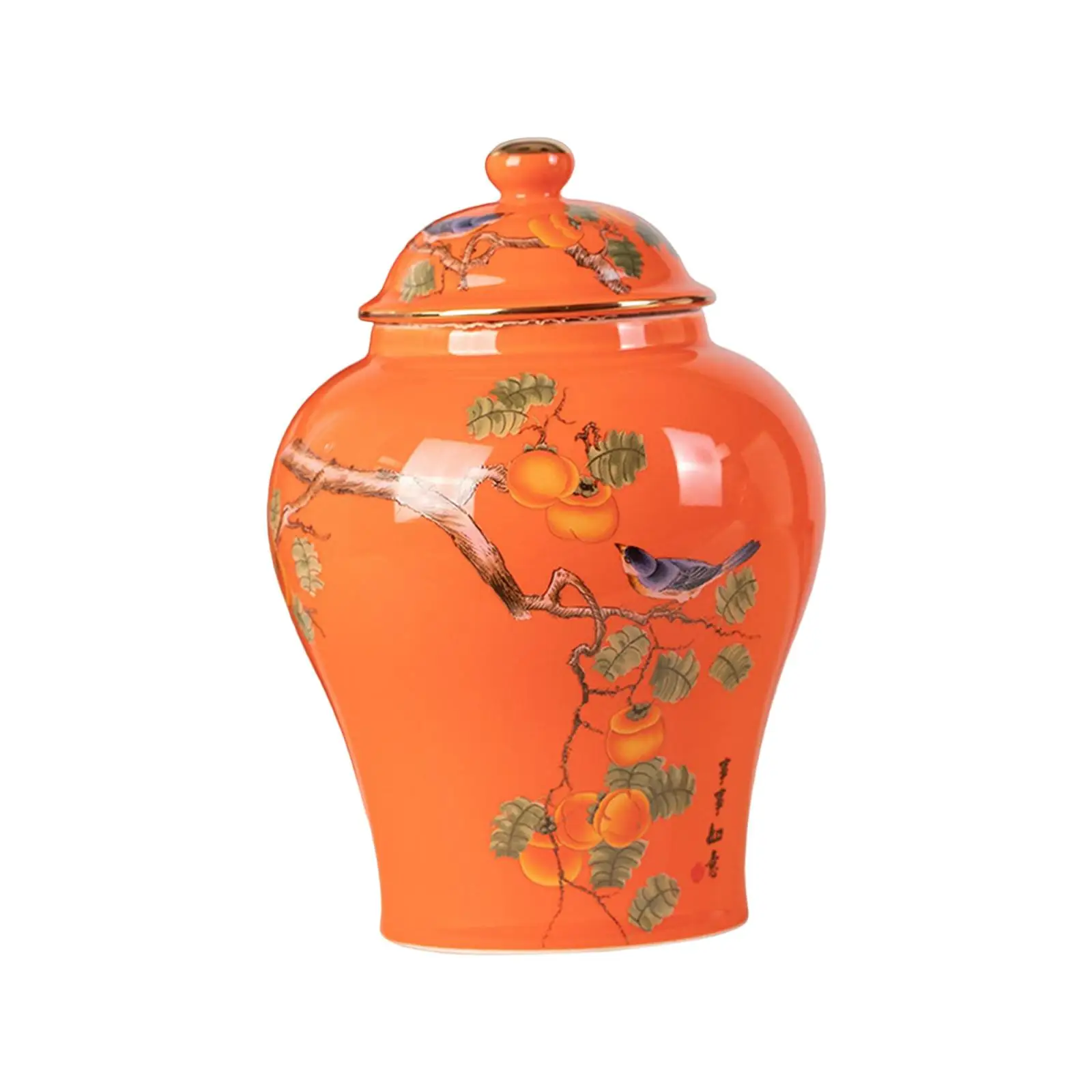 Flower Vase Tea Tin Flowerpot Ceramic Ginger Jars for Kitchen Bedroom Office