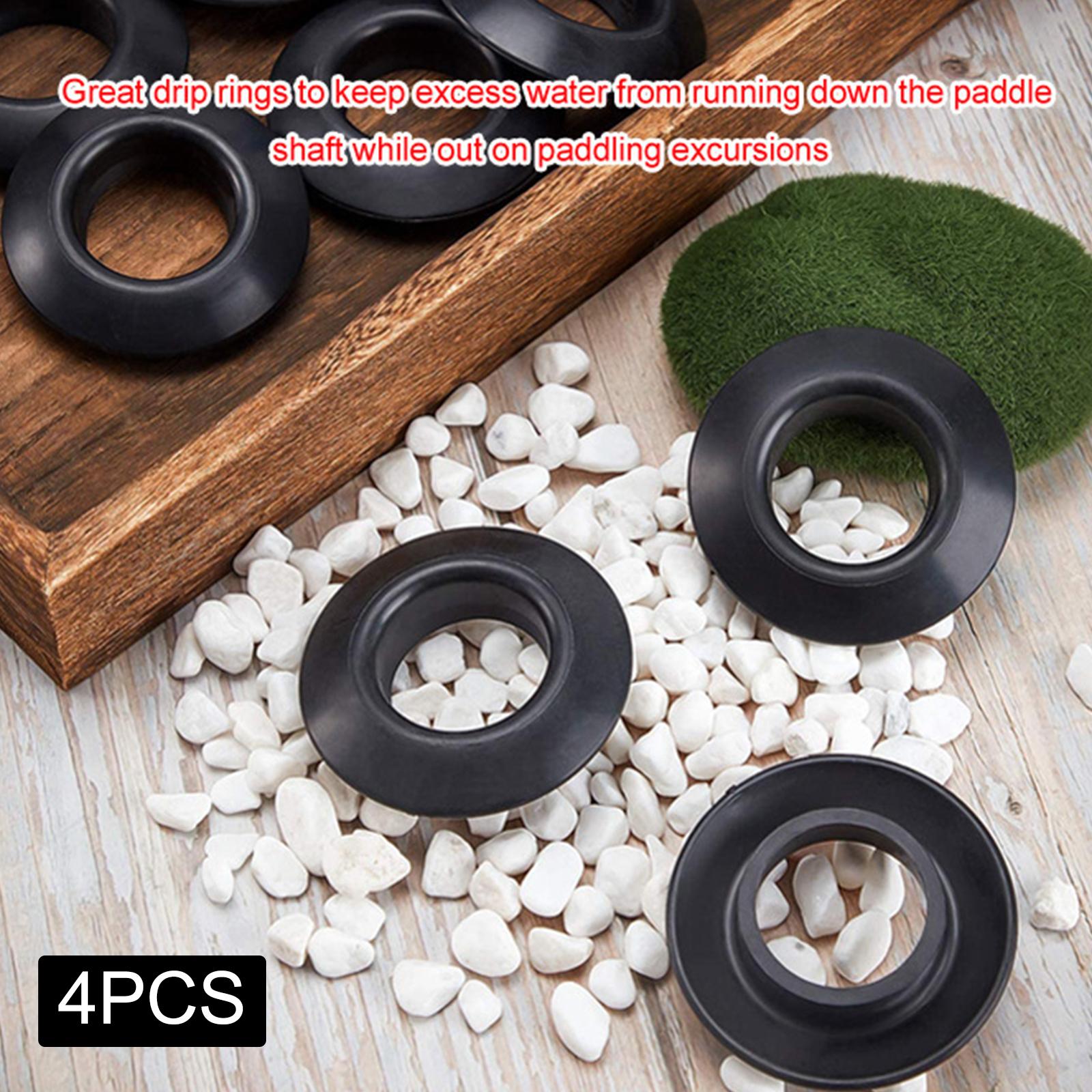 4x Universal Kayak Drip Rings PVC Splash Guards Durable Fit for Canoe Rafting Paddles Shaft Paddle Accessories Replacement
