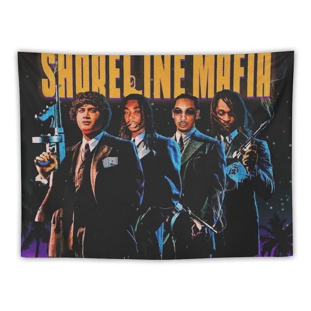 OHGEESY Shoreline Mafia Tapestry Aesthetic Home Decor Decoration