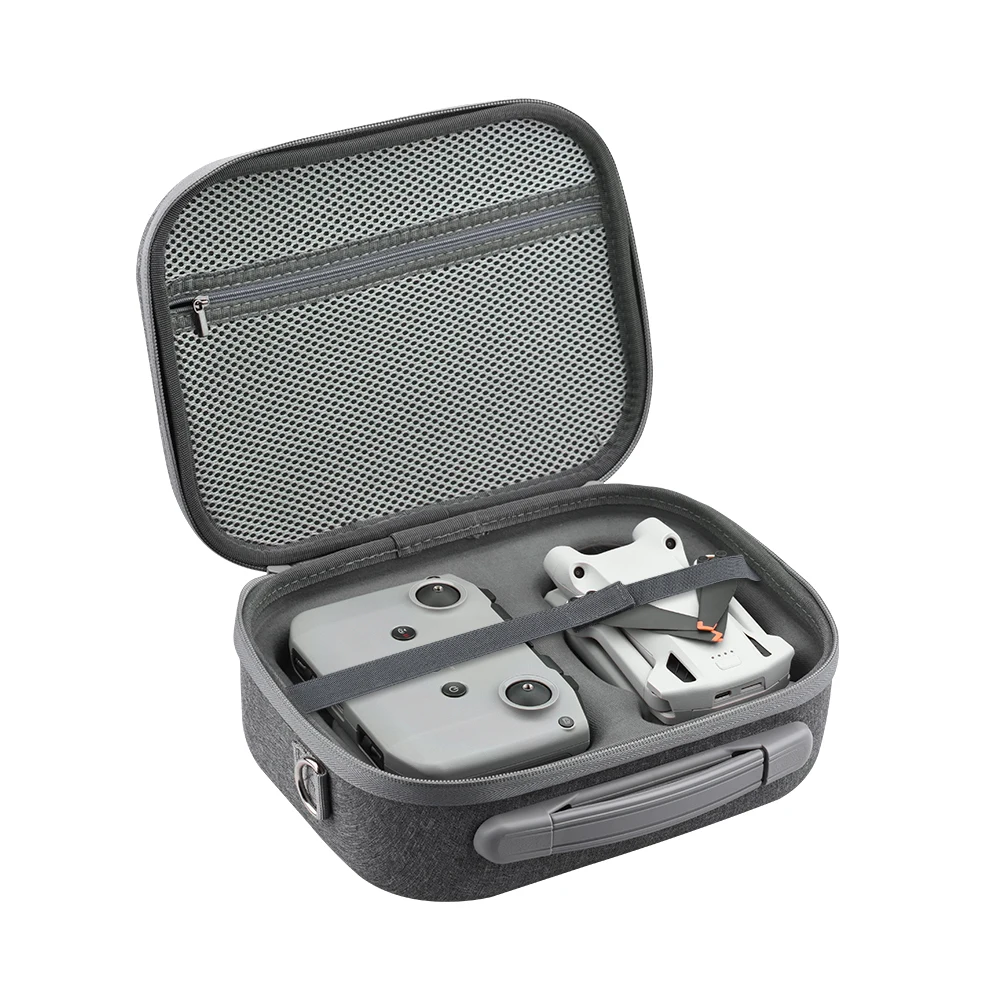 Storage Bag For DJI Mini 3 Pro, there is an accessory storage mesh bag on the top cover, which can place data cables, memory