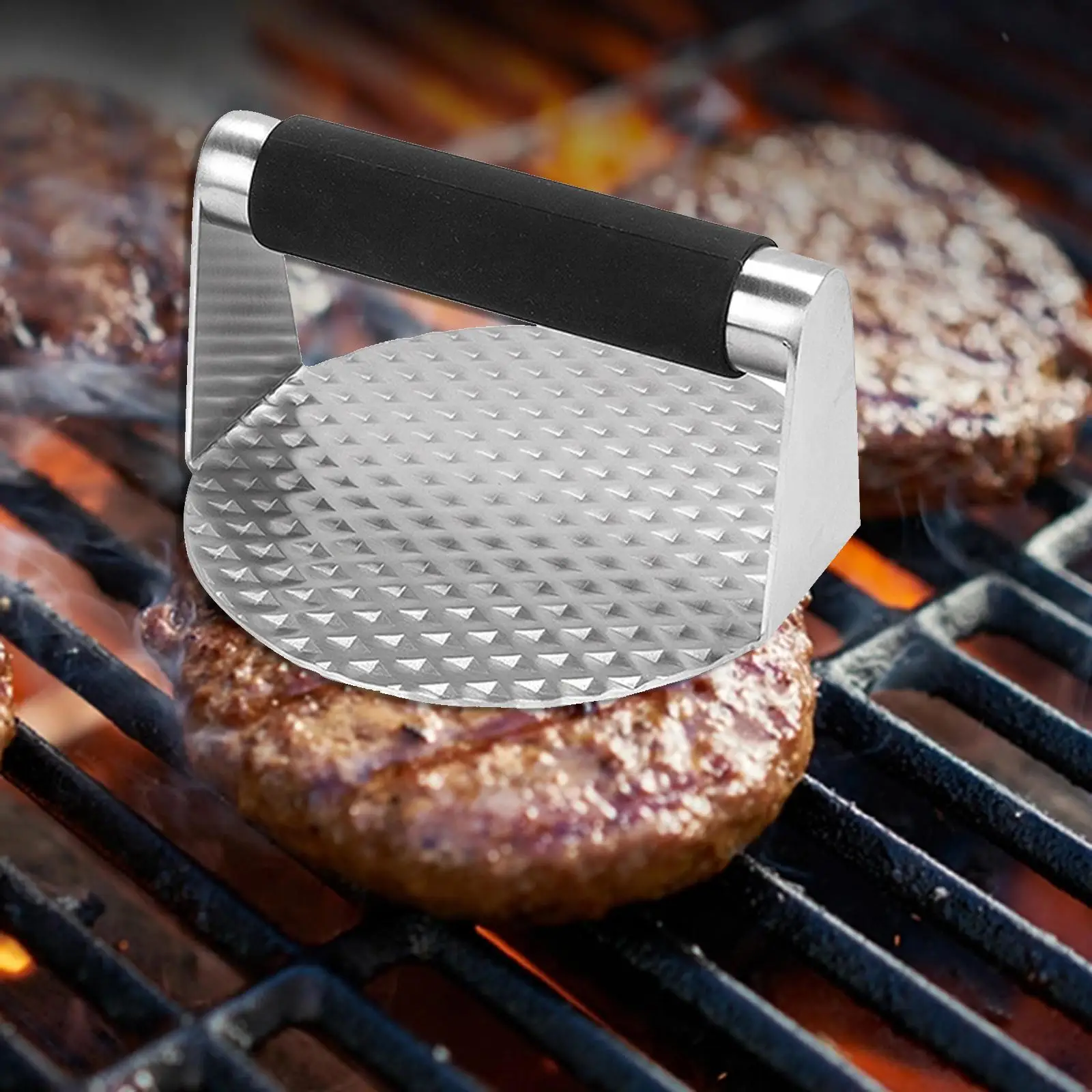 304 Stainless Steel Burger Press Nonstick Kitchen Accessories Hamburger Press Meat Smasher for Grill Meat Beef Steaks Barbecue