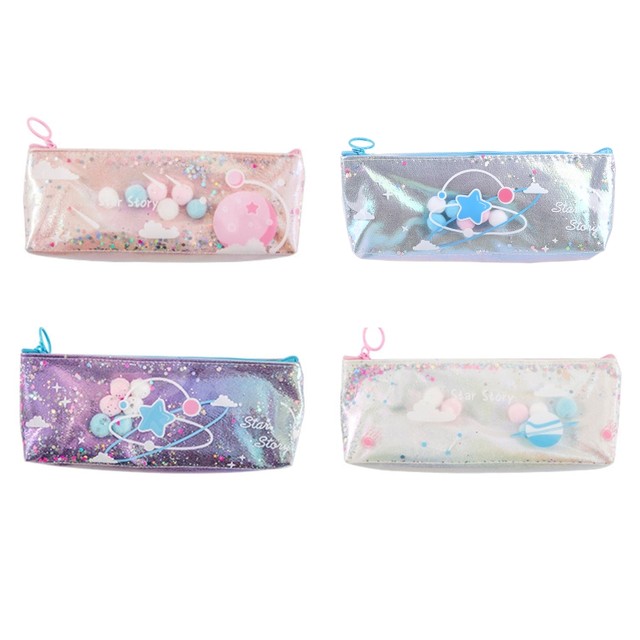 Full Pencil Case Girls 2 Storey, Star - Pencil Case