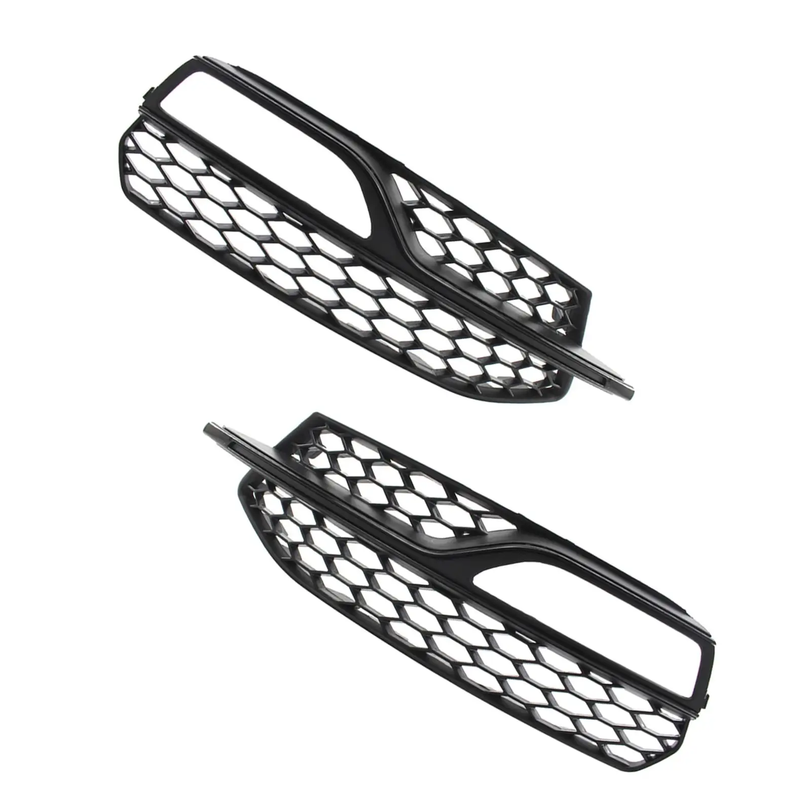 2-pack Front Bumper Fog Light Grilles for audi A3   14-16 Replacement