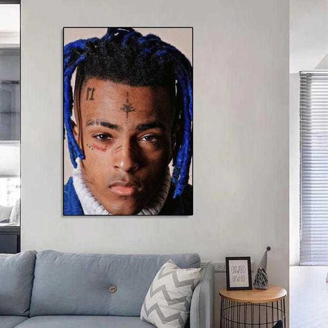 Hip Hop Z-XXXTentacion Poster No Framed Poster Kraft Club Bar Paper Vintage  Poster Wall Art Painting Bedroom Study Stickers - AliExpress