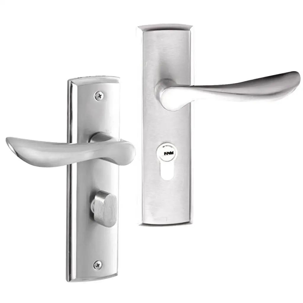 Aluminum Alloy Door Handle Lock Home Entry Security Door Lockset for Bedroom Bathroom Latch 3 Keys #1