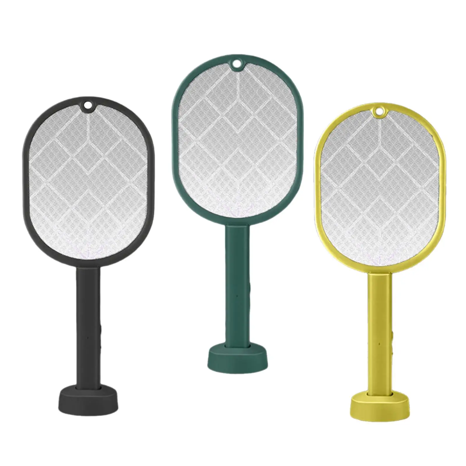 2 in 1 Smart Bug Zapper Table Placing & Hand Holding Electric Fly Swatter Racket for Bedroom Office