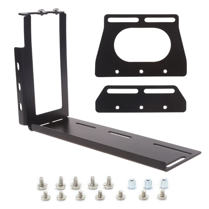 Metal Vertical Graphics Card Bracket Riser for PCI Express, PC Case Mount Stand Holder - DIY Description Image.This Product Can Be Found With The Tag Names Graphics cards vertical bracket, Pci express 16x bracket vertical, Pci graphics card bracket, Vertical graphics card mount