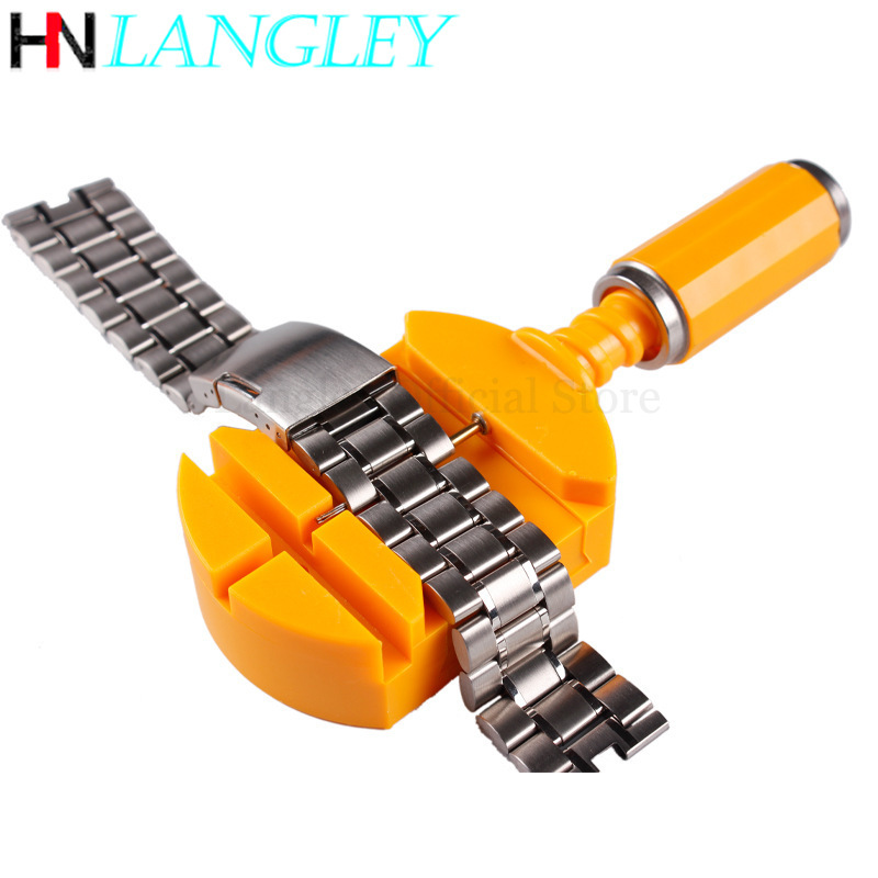 Uhr Armband Armband Link Pins Remover Teller Opener Reparatur Tools Kit für Uhrmacher Männer Frauen Uhr Einstellung Heißer Verkauf – Detail 7
