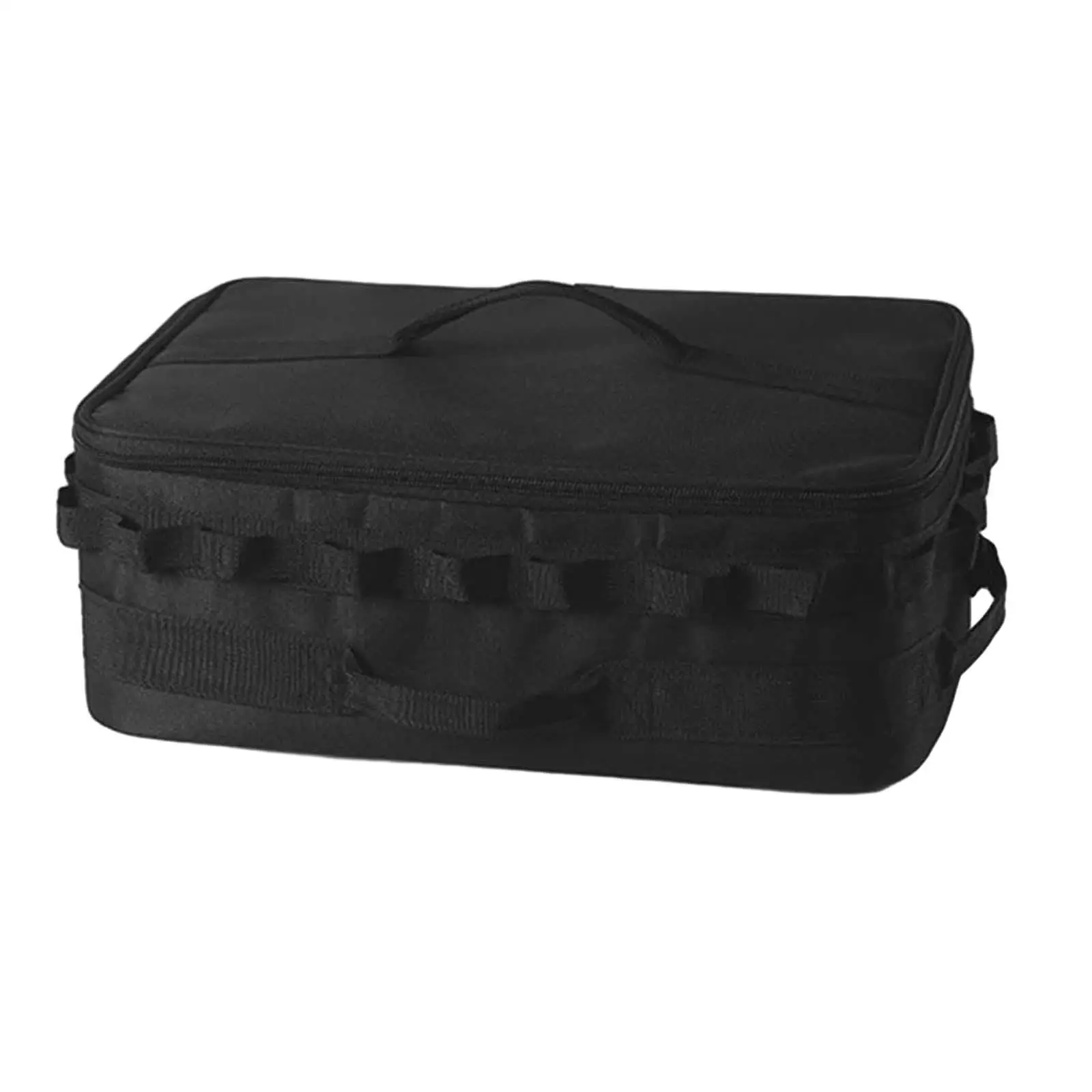 Gas Tank Storage Bag Handbag Large Capacity Organizer with Mesh Pocket Grill Carrying Bag for Hiking Party BBQ Travel Trip