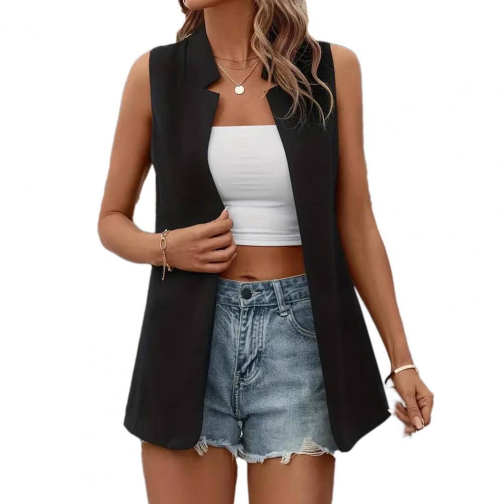 Vest Cardigan sem mangas das mulheres, macio,