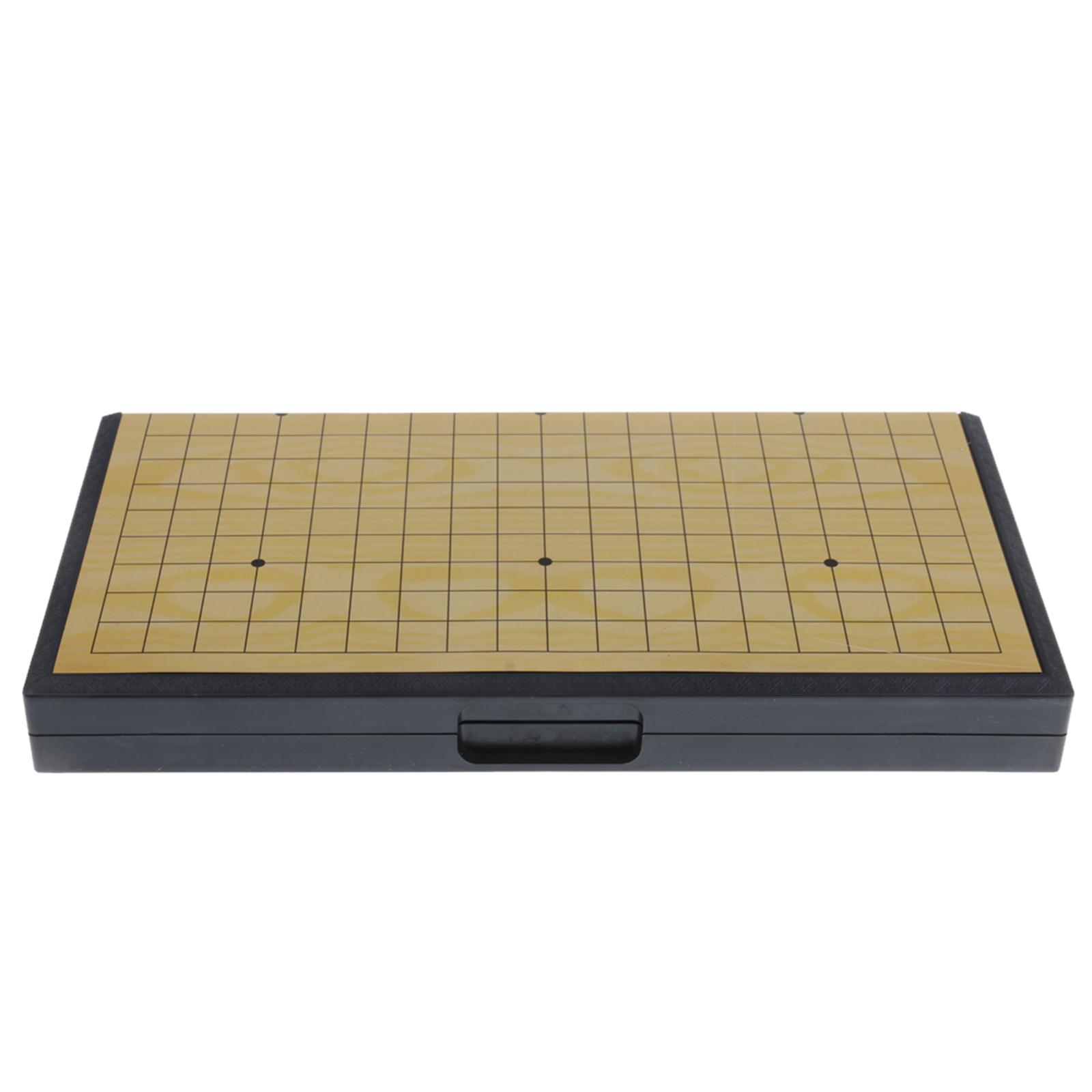 MagiDeal Portable Folding Children Chessboard Disks Children Go Set Weiqi Chess Board Chess Game